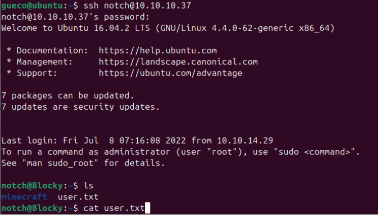 SSH User