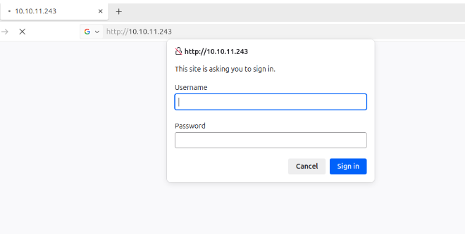 Prompt de autenticación