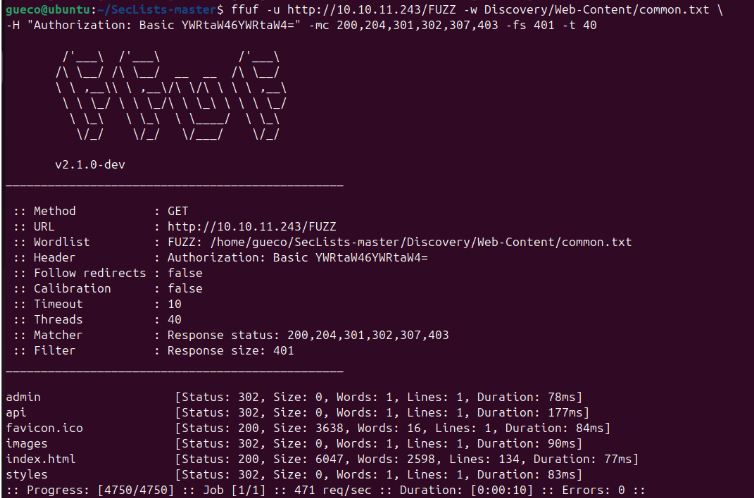 Fuzzing con ffuf
