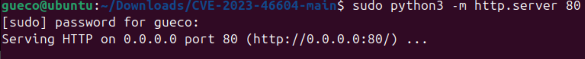 Servidor HTTP con python