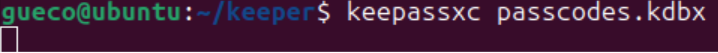 Abriendo base KeePassXC